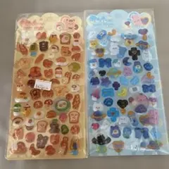 ぷくぷくシール　きゅんポップシール　2枚セット