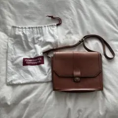 COMPTOIR DES COTONNIERS ブラウンレザーショルダーバッグのサムネイル