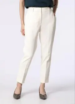 PLST プラステ 2023年モデル　スティックパンツ　Sリネンブレンド　白