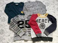 長袖カットソー ロンティー4点セット　110cm