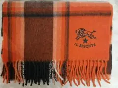 IL BISONTE チェック柄　マフラー ウール100% スコットランド製