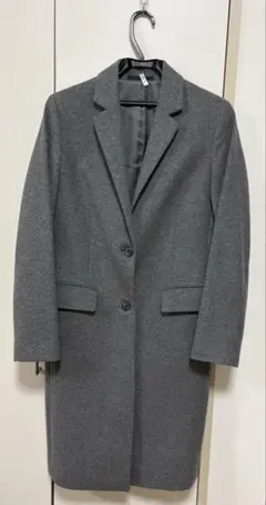 UNIQLO ユニクロ ウールカシミヤチェスターコート グレー Mサイズ 美品