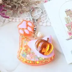 【匿名配送】*クリームソーダ*ねこ シェイカーキーホルダー 送料込み ハロウィン