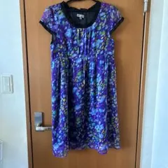 ワンピース　半袖　膝丈ワンピース　チュニック　夏物　レディース