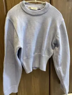 ZARA クルーネックニット クロップド丈