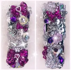 メルカリ便☆地雷iQOSイルマワンデコケースパープルラメNo.380