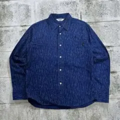 CALEE Shooting Star Indigo Cotton Shirtのサムネイル
