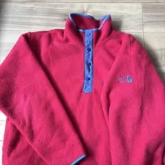 90sTHE NORTH FACE フリース 赤 ハーフジップ