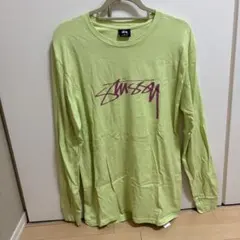 Stussy ロングスリーブ Tシャツ M ライムグリーン