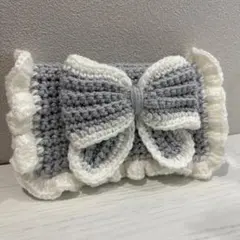 ペンケース 筆箱 ポーチ 編み物 ハンドメイド