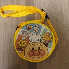 非売品★すかいらーく アンパンマン オリジナルポシェット 丸型 ショルダーバッグ