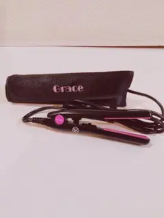 Grace ヘアアイロン ブラック/ピンク