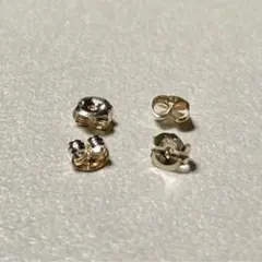 ピアスキャッチ K10キャッチ 小 2ペア 地金タイプ K10YG