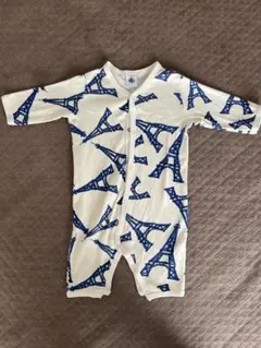 プチバトー エッフェル塔ロンパース3m 60センチ