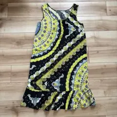 EMILIO PUCCI エミリオプッチ 総柄 ノースリーブワンピース 38のサムネイル