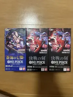 決戦の刻 BOX テープ付1 無1 蒼海の七傑BOX テープ付　ワンピースカード