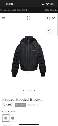 し*◯様 JentLouis Padded Hooded Blouson 希少】Jentlouis Padded Hooded Blouson M - メルカリ