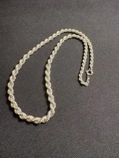 silver925ネックレス　ツイストチェーン