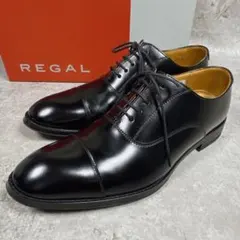 美品 REGAL ビジネスシューズ 811R ストレートチップ 24 ブラックのサムネイル