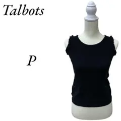 ★新品 Talbots タルボット ブラック ノースリーブ