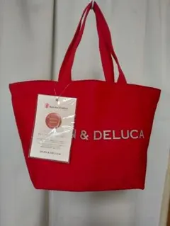新品・未使用　DEAN & DELUCA 赤 トートバッグ 小型