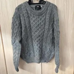 FREAK'S STORE UK イギリス製 ケーブルニット 灰色