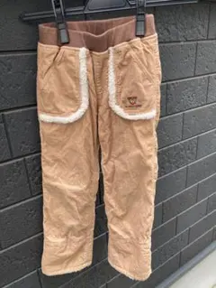 ミキハウス ボアベージュパンツ