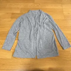 ナチュラルビューティーベーシック 長袖 UV CUTカーディガン グレー M