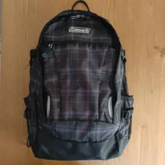 コールマン　リュック　ブラックチェック