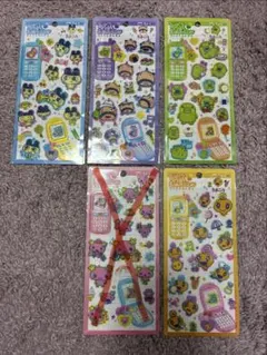 る*く様 平成ハッピーフォンステッカー　たまごっち　 4枚