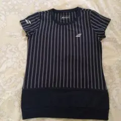 バボラ ストライプ Tシャツ Mサイズ ネイビー