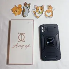 耐衝撃⭐️iPhone 11 用 ケース リング付き PC TPU
