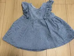 petit main 花柄　レース フリル　90cm