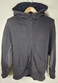 X-girl 異素材切替 フルジップパーカー 黒 2 M