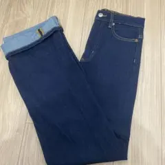h*o様 ZARA ダークブルー ストレートデニムパンツ サイズ34