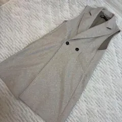 ZARA ロングベスト ジレ ベージュ XS