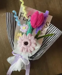 枯れない花 モールフラワー ガーベラ チューリップ 花束