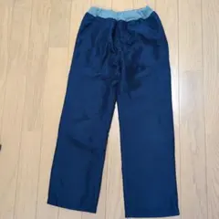 ネイビー　裏フリースパンツ120