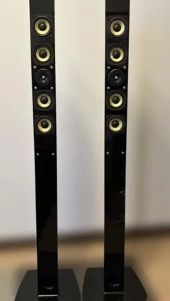 値下げ‼️音出し確認済み‼️DENONトールボーイ・ピアノブラック