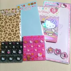キティ タイルシール おはじきシール おすそ分け　ヒョウ柄　正規品