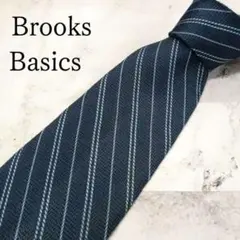 ブルックスBrooks　ネクタイ　青色　ストライプ柄　絹【n2053】のサムネイル