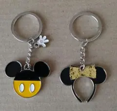 ミッキーマウス・ミニーマウス キーホルダーセット