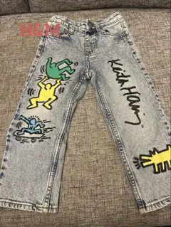 H&M Keith Haring アートパンツ