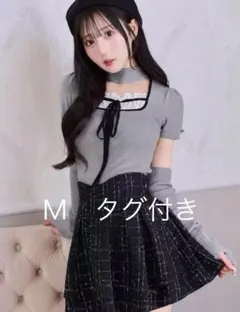ミシェルマカロン 美脚になれる♡ツイードスカート（インナーパンツつき）Mサイズ