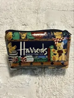 Harrods テディベアポーチ マルチカラー