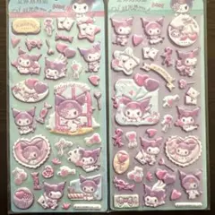 《ラスト》　サンリオ　キャラクター　ぷっくりシール　立体　2枚セット