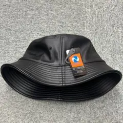 NEWHATTAN PU LEATHER BUCKET HAT(BK S/M)