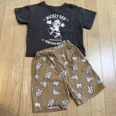 ミッキー　Tシャツ　上下セット　100
