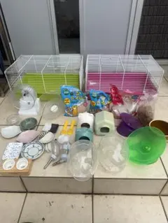 M*M様 ハムスター飼育ケージ 2セット 用品まとめ売りのサムネイル