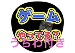 ゲームやってる？ファンサうちわ 名前文字 コンサート カンペ うちわ付き